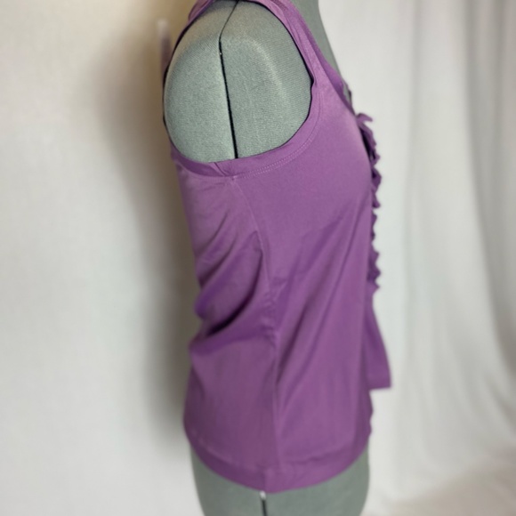 Purple Banana Republic Tank with ruffles. - Picture 5 of 11